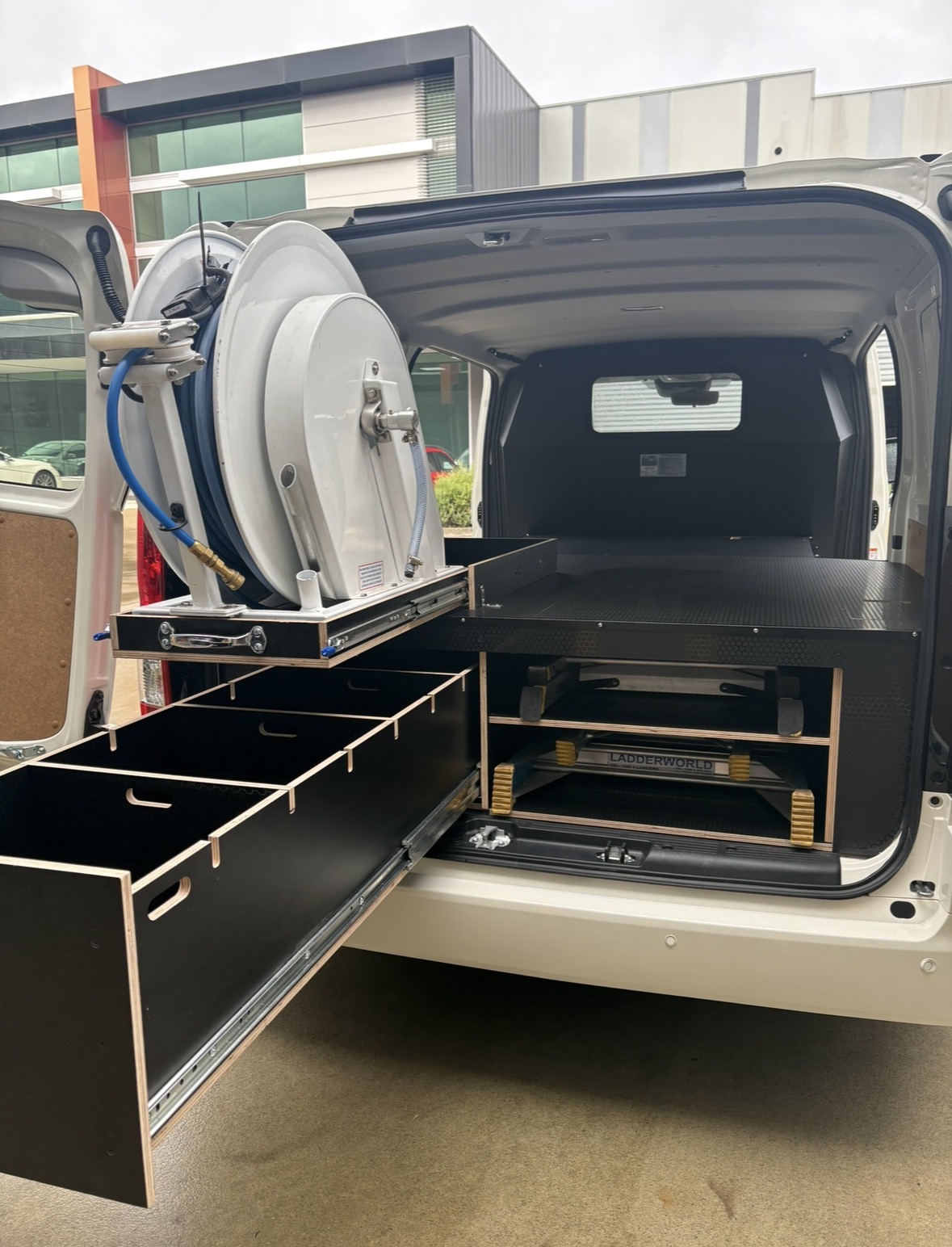 CNC-cut van fitout in Melbourne